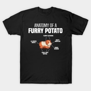 Anatomy of a Furry Potato, Rodents Guinea Pigs Lover and owner T-Shirt